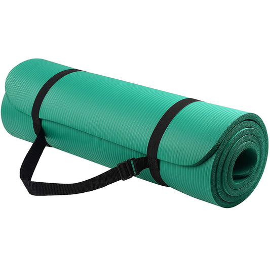 NBR Striped Yoga Mat, Extra Cushioned