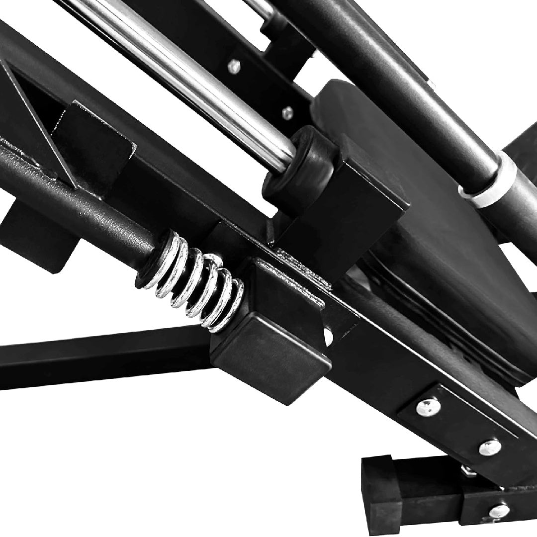 Adjustable Leg Press & Squat Machine with Weight Storage