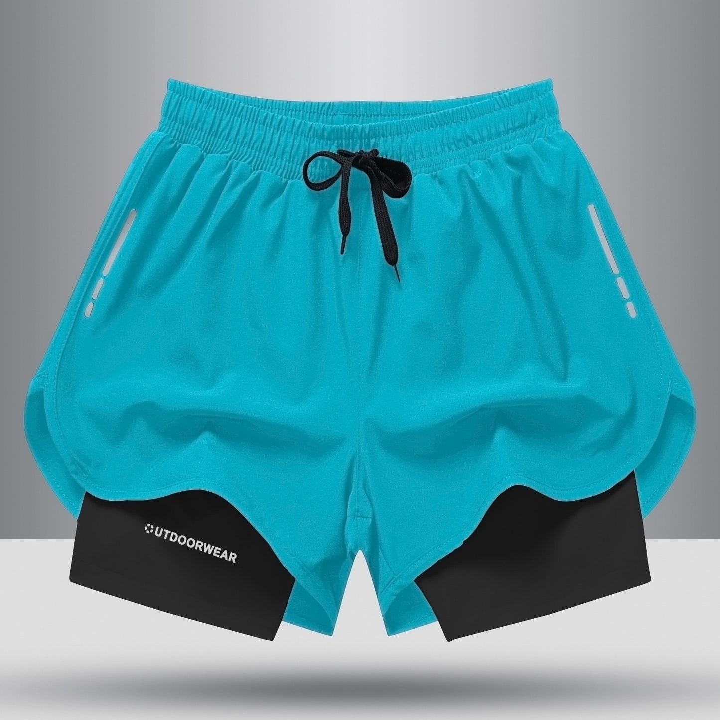 Men's Quick-Dry Drawstring Athletic Shorts