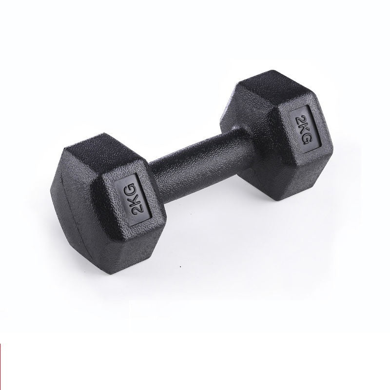 Rubberized Hex Dumbbells for Home Strength Training