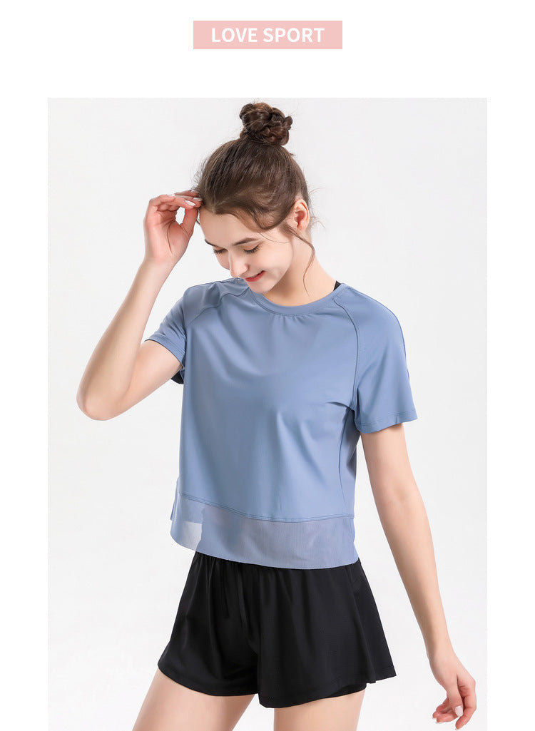 Women's Short-Sleeve Yoga & Running Top