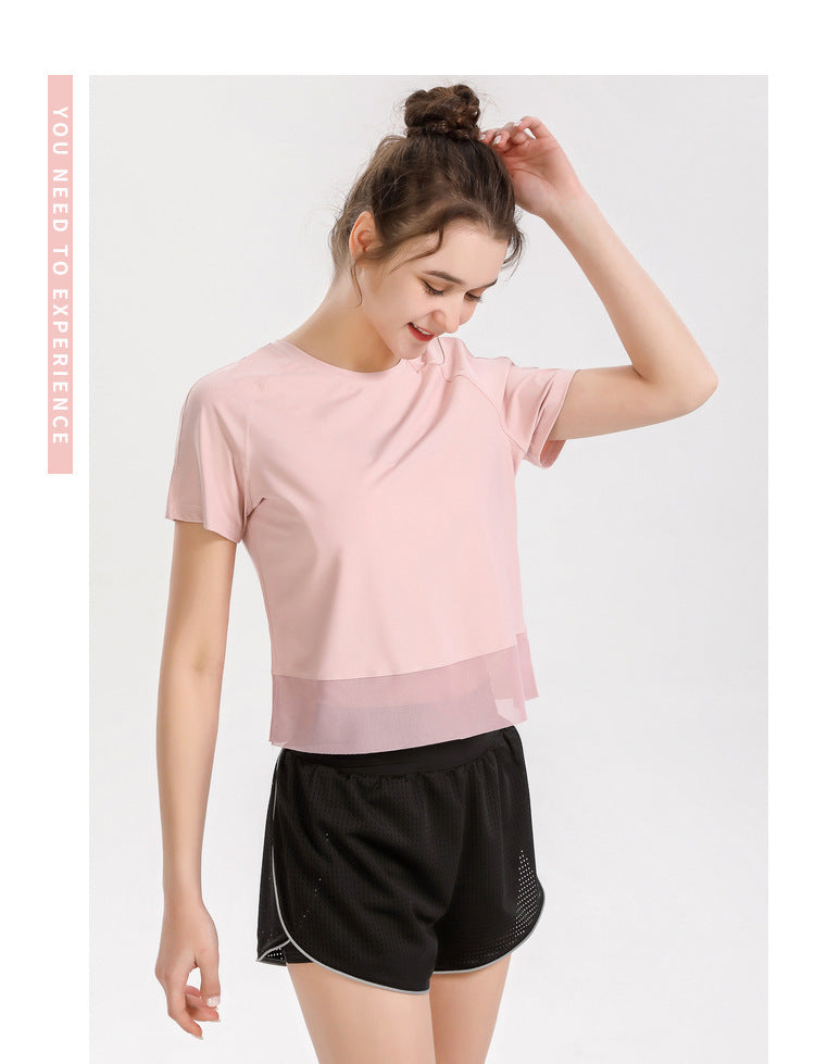 Women's Short-Sleeve Yoga & Running Top