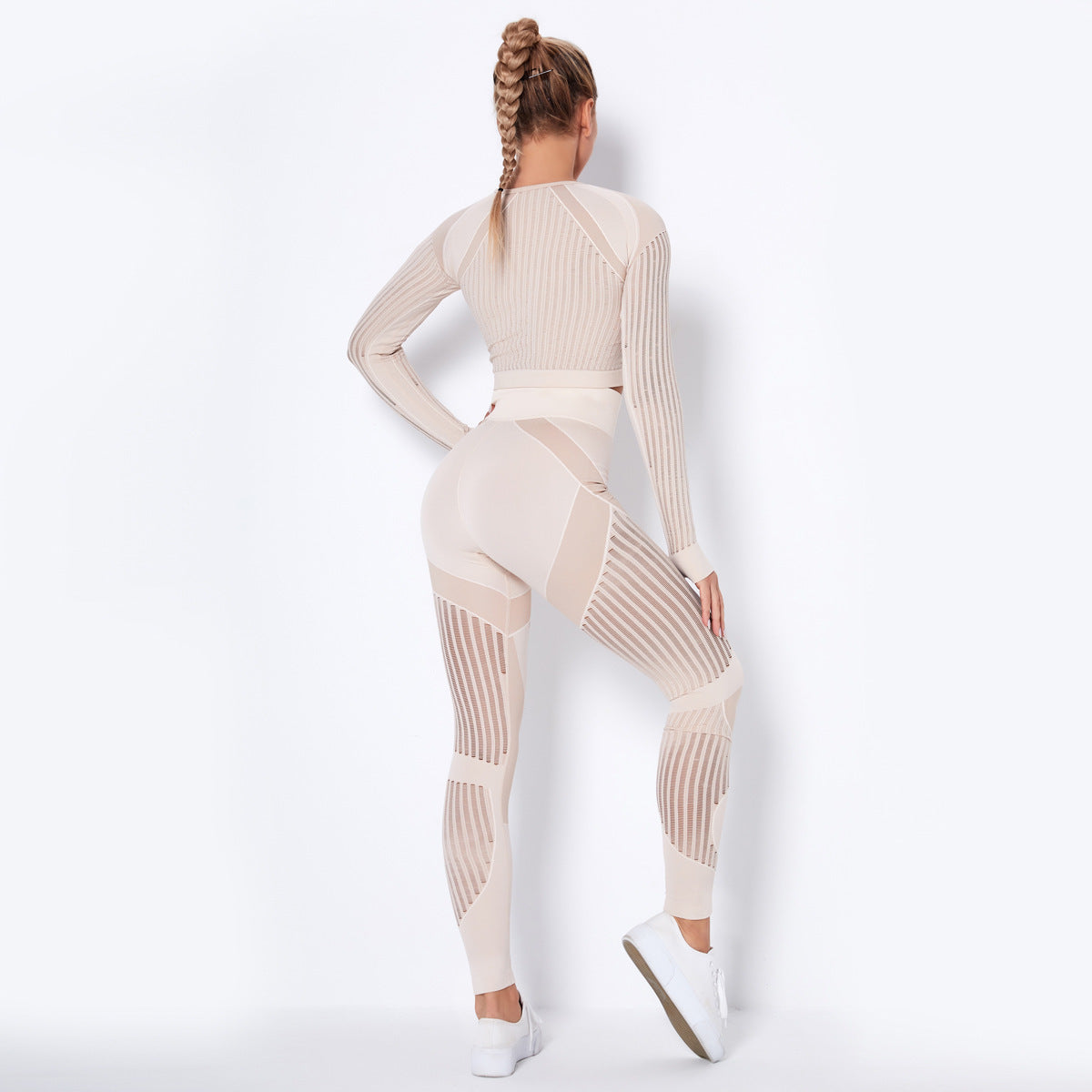 Women's Long-Sleeve Seamless Yoga Wearsuit