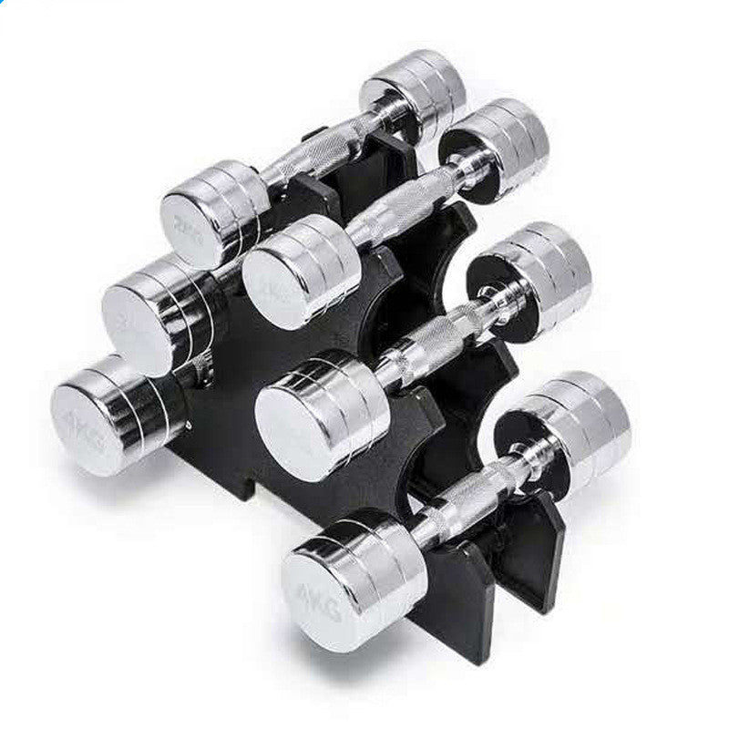 Chrome-Plated Steel Dumbbell Set for Home Gym