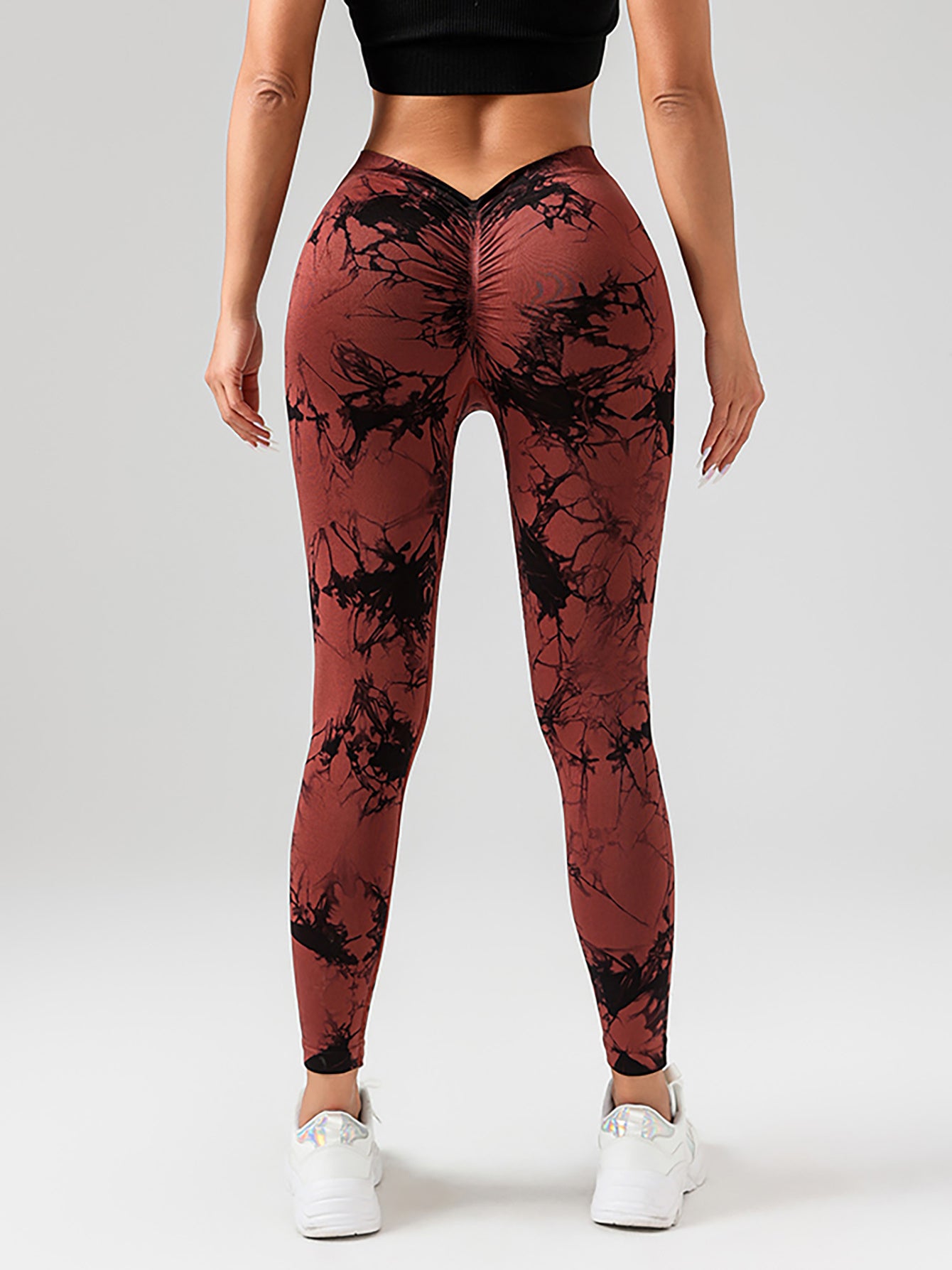 Tie-Dye High-Waist Yoga Leggings with Butt Lift