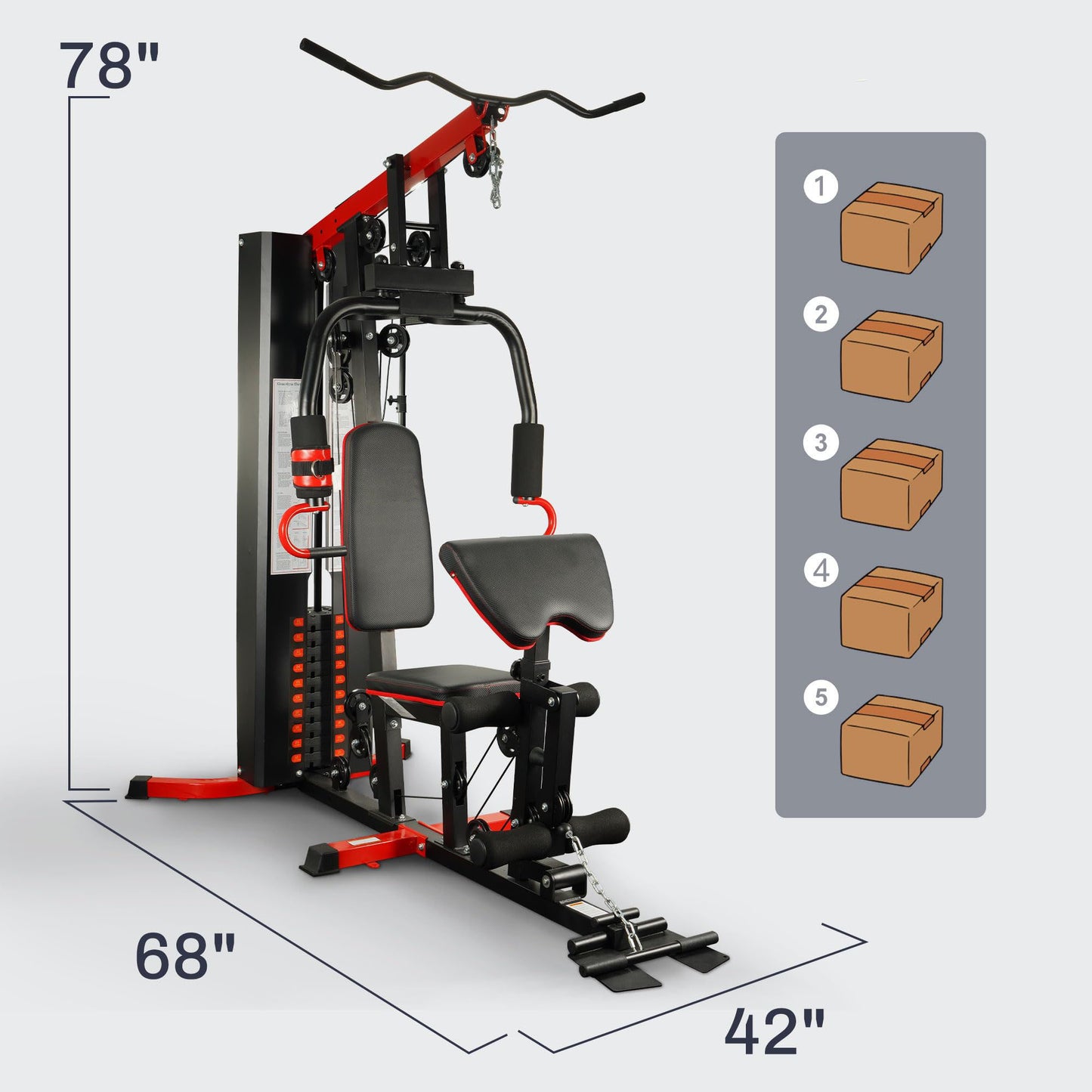 Heavy-Duty Home Gym Strength Training Station