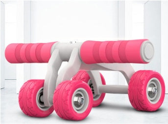 Four-Wheel Ab Roller for Core Training