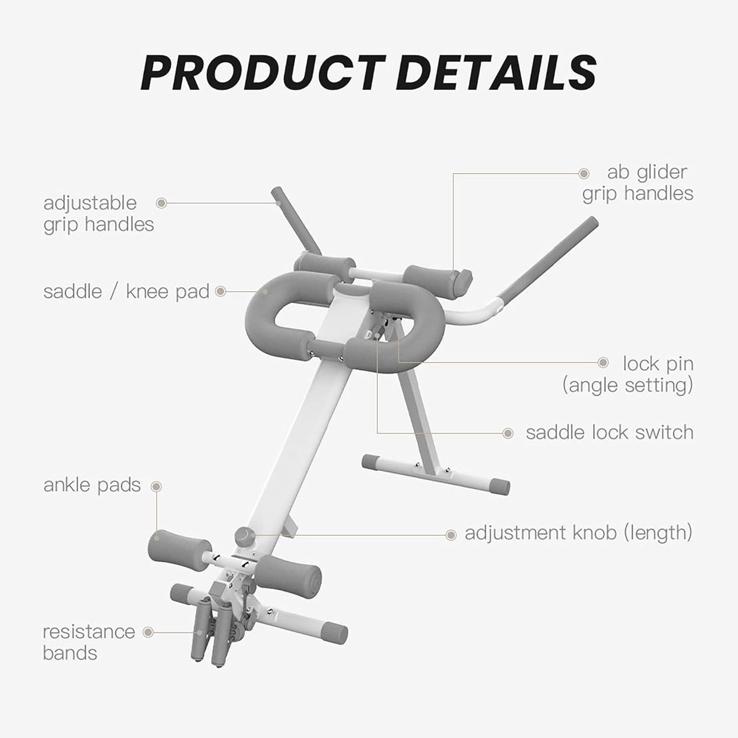 4-in-1 Home Gym Machine: Rowing, Leg Press & Ab Trainer