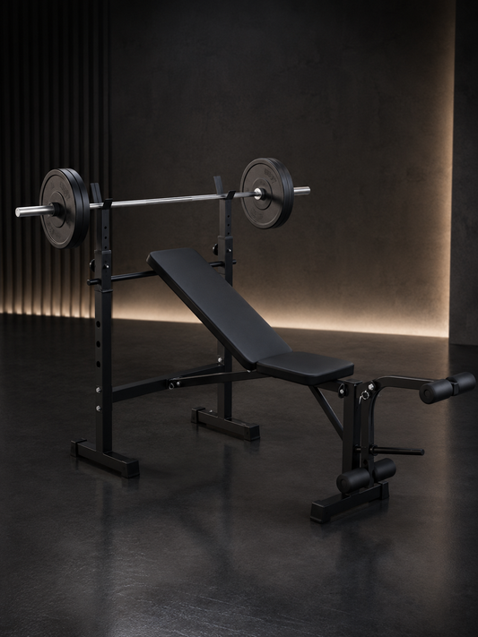 Olympic Weight Bench with Squat Rack for Home Gym