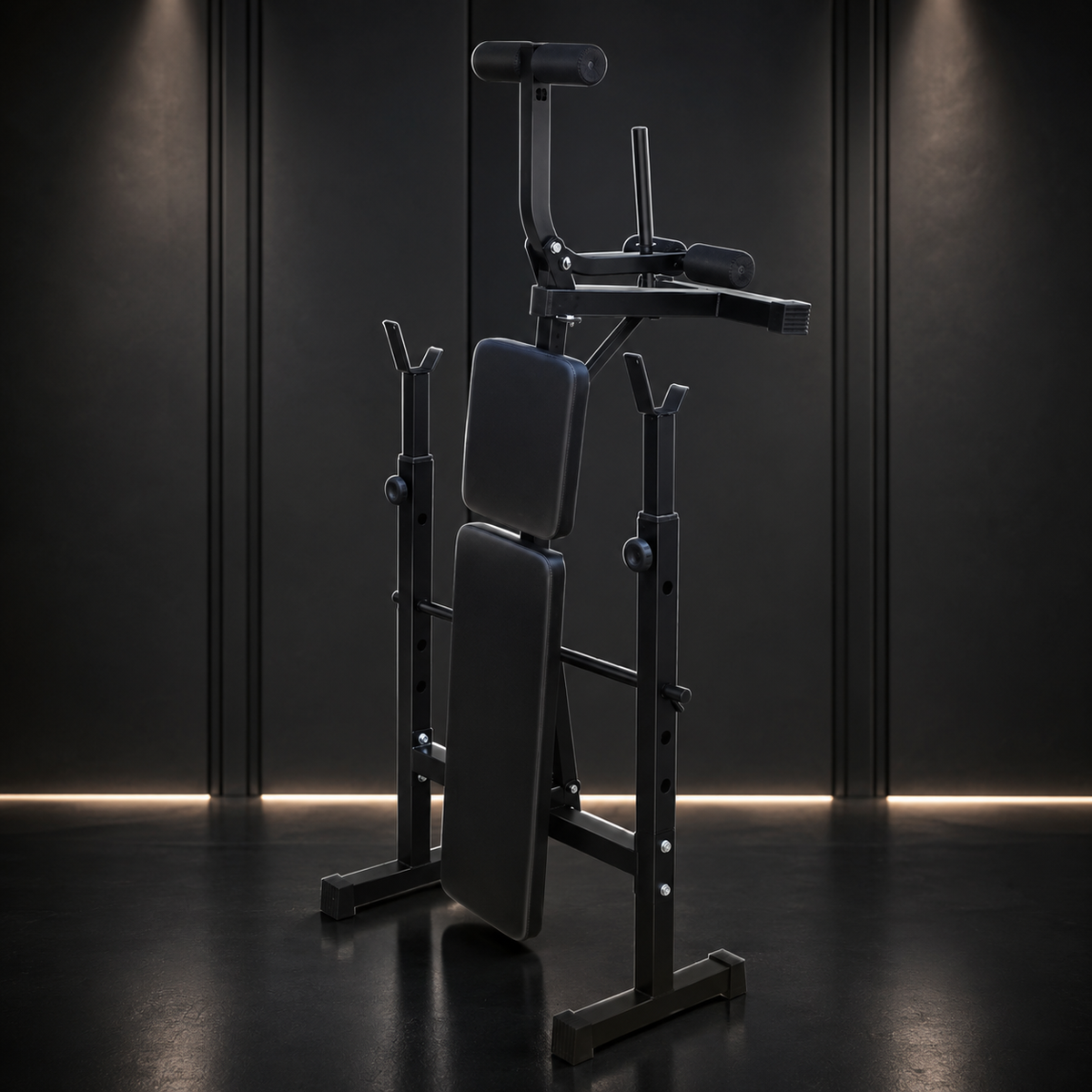 Olympic Weight Bench with Squat Rack for Home Gym