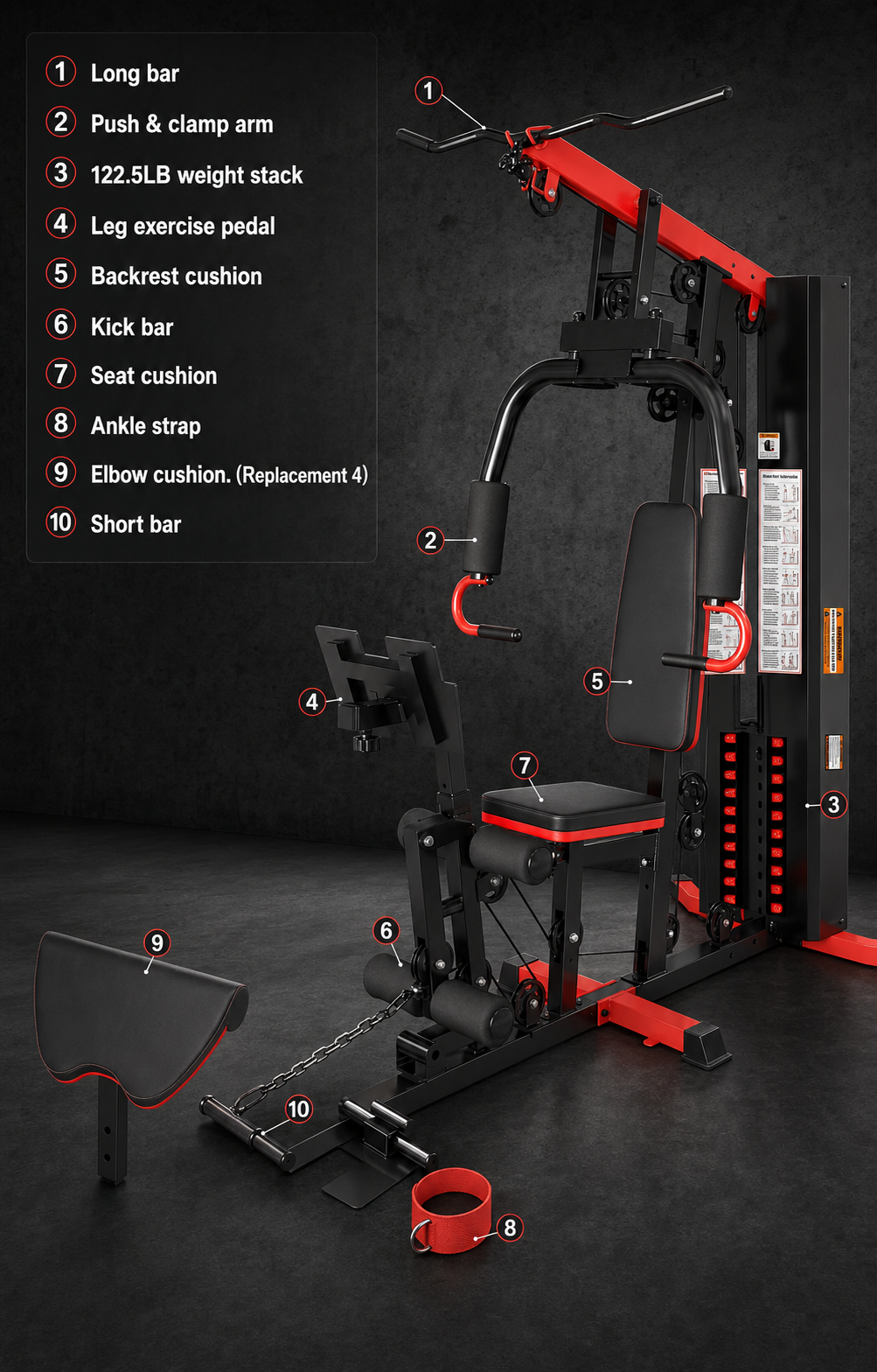 Heavy-Duty Home Gym Strength Training Station