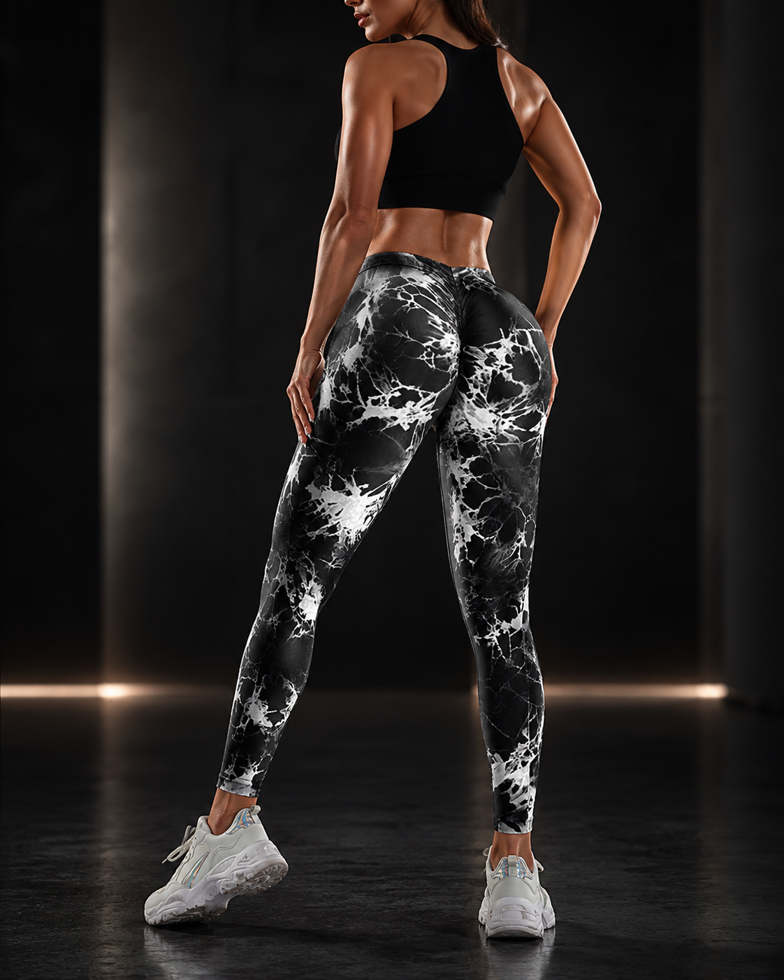 Tie-Dye High-Waist Yoga Leggings with Butt Lift