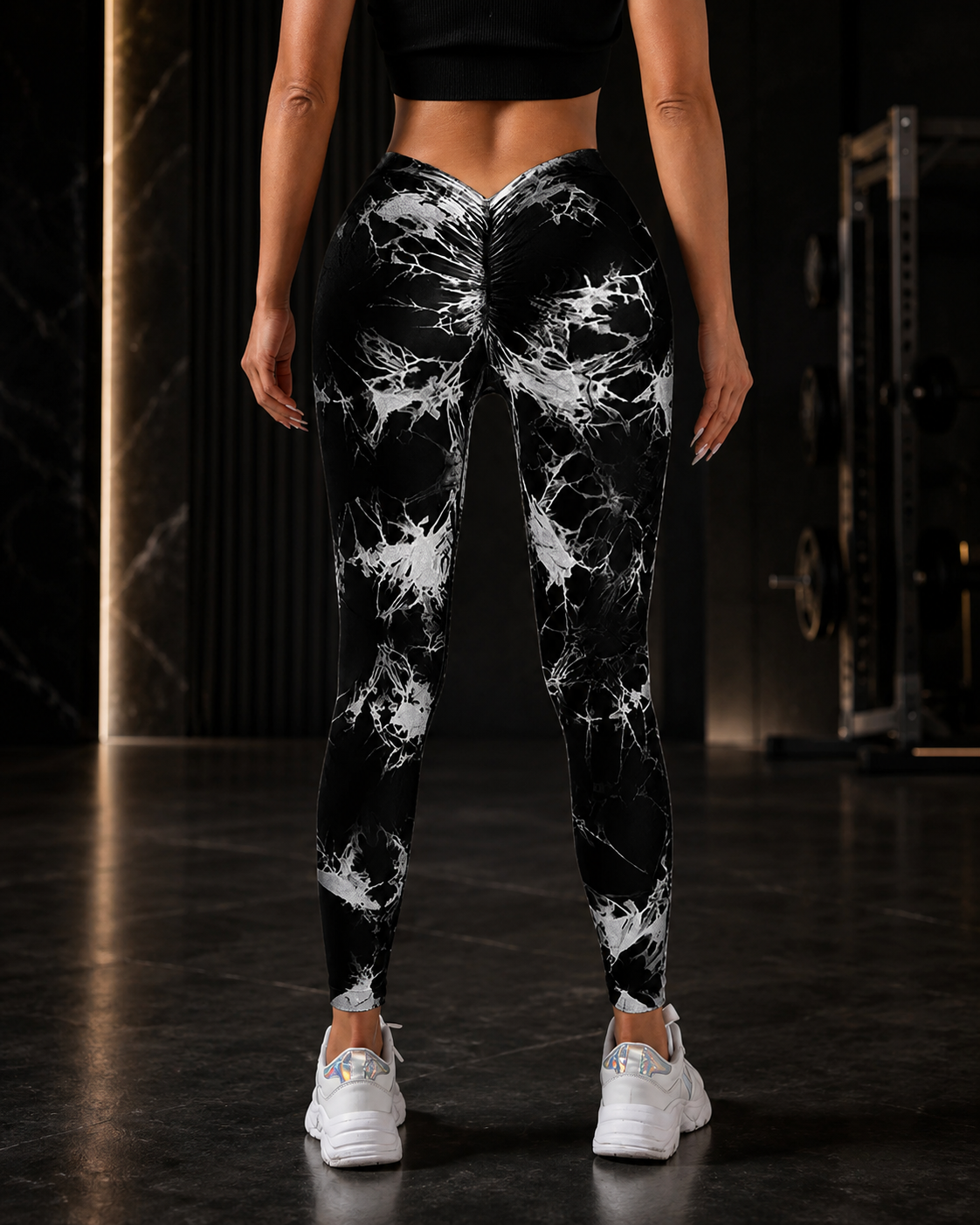 Tie-Dye High-Waist Yoga Leggings with Butt Lift
