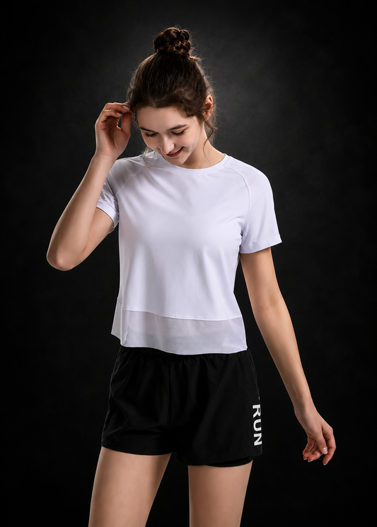 Women's Short-Sleeve Yoga & Running Top