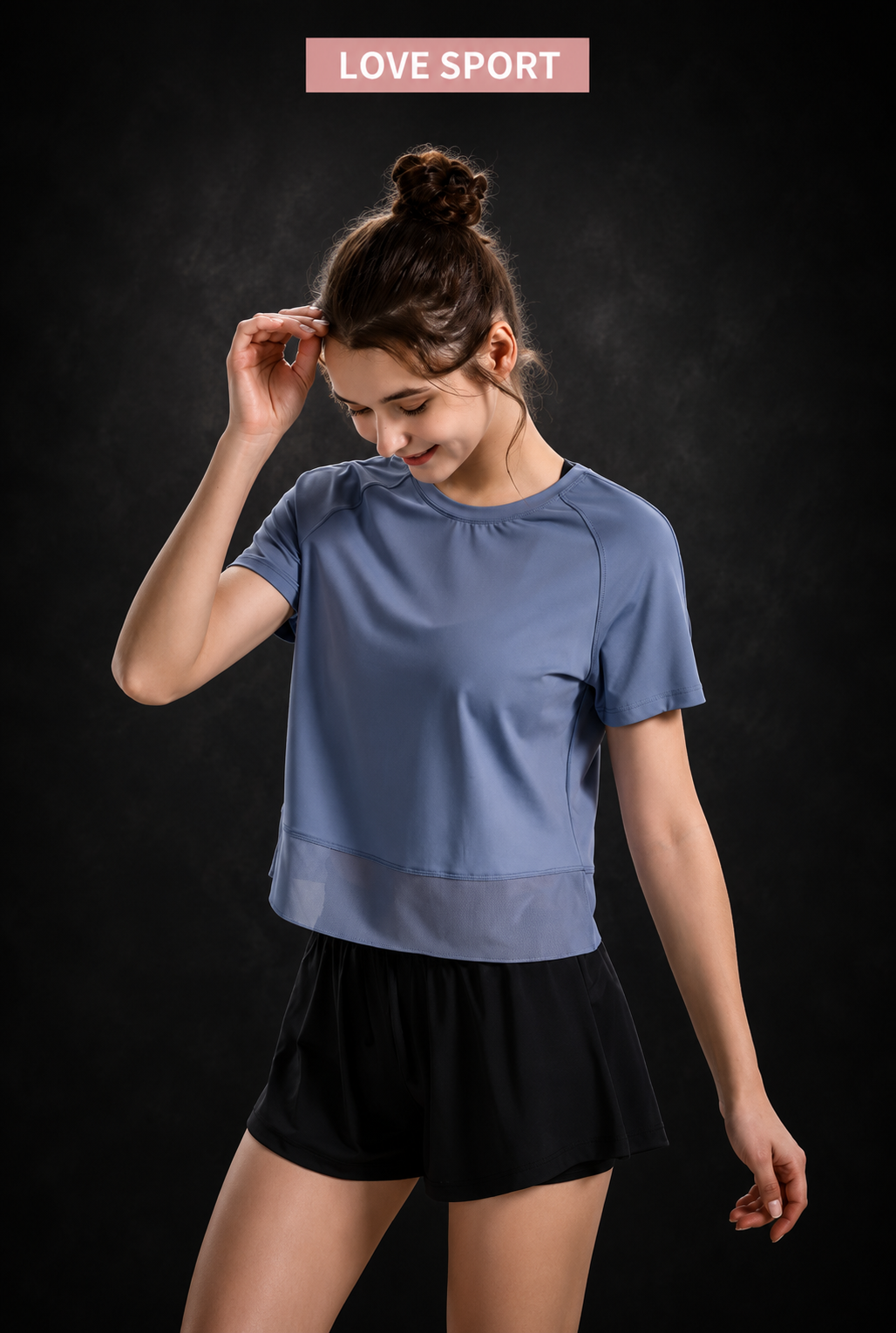 Women's Short-Sleeve Yoga & Running Top