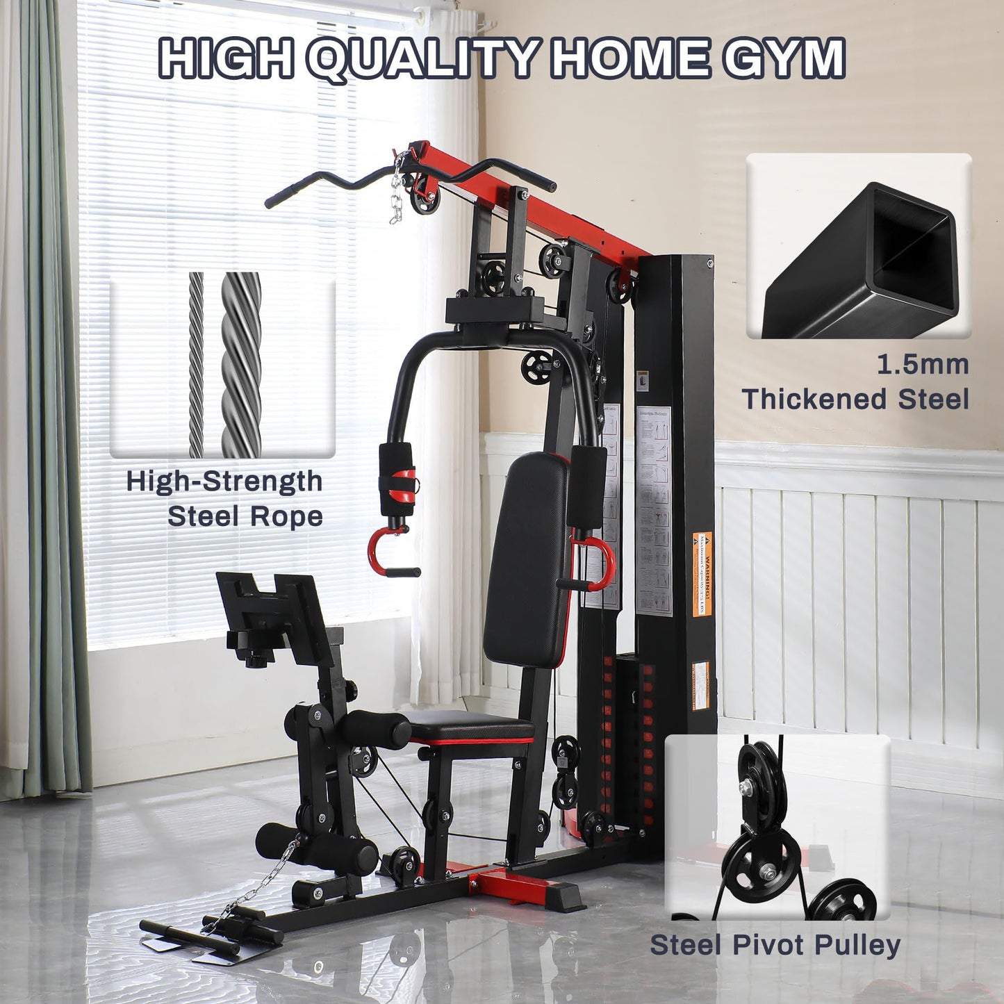 Heavy-Duty Home Gym Strength Training Station
