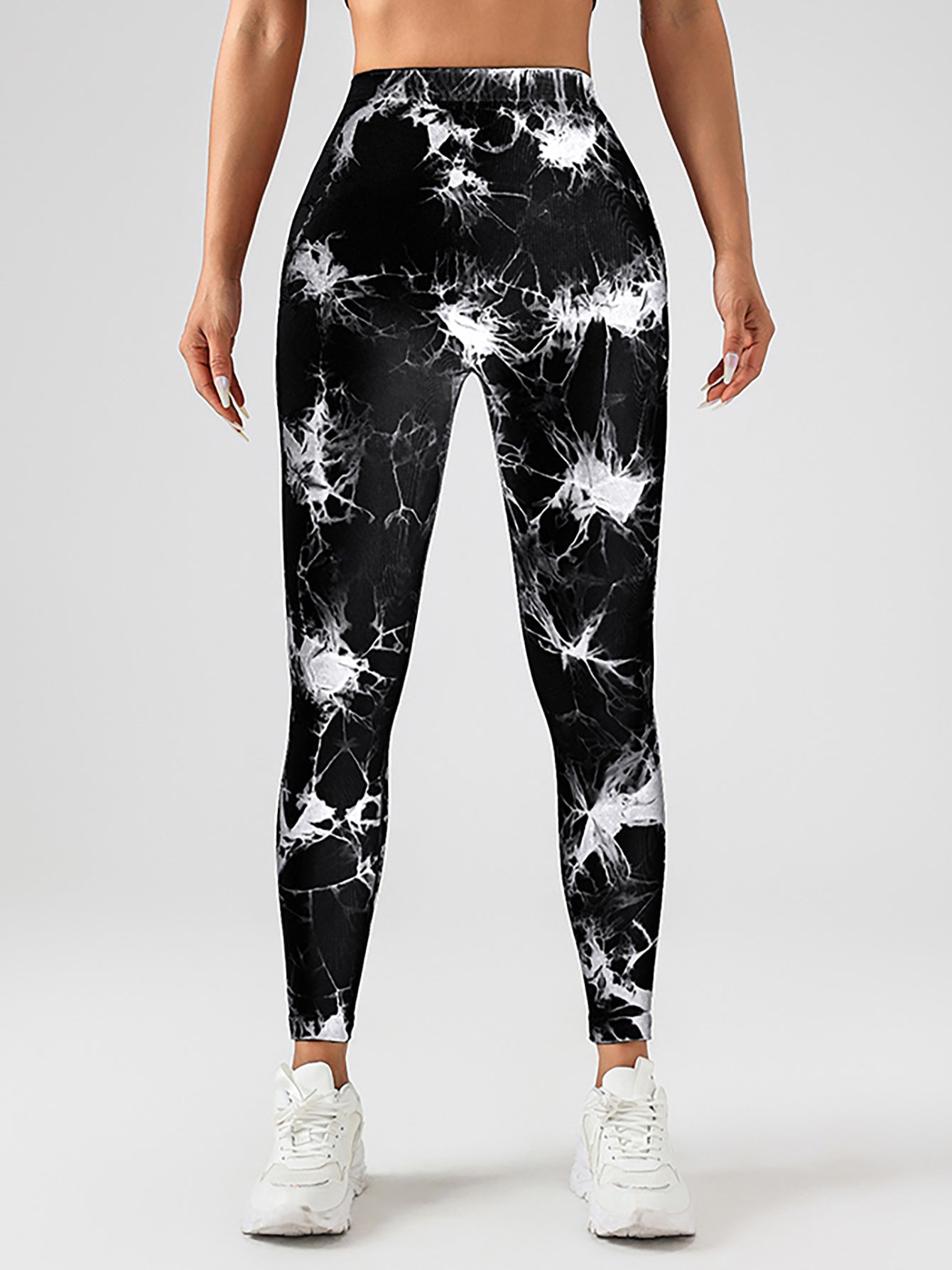 Tie-Dye High-Waist Yoga Leggings with Butt Lift